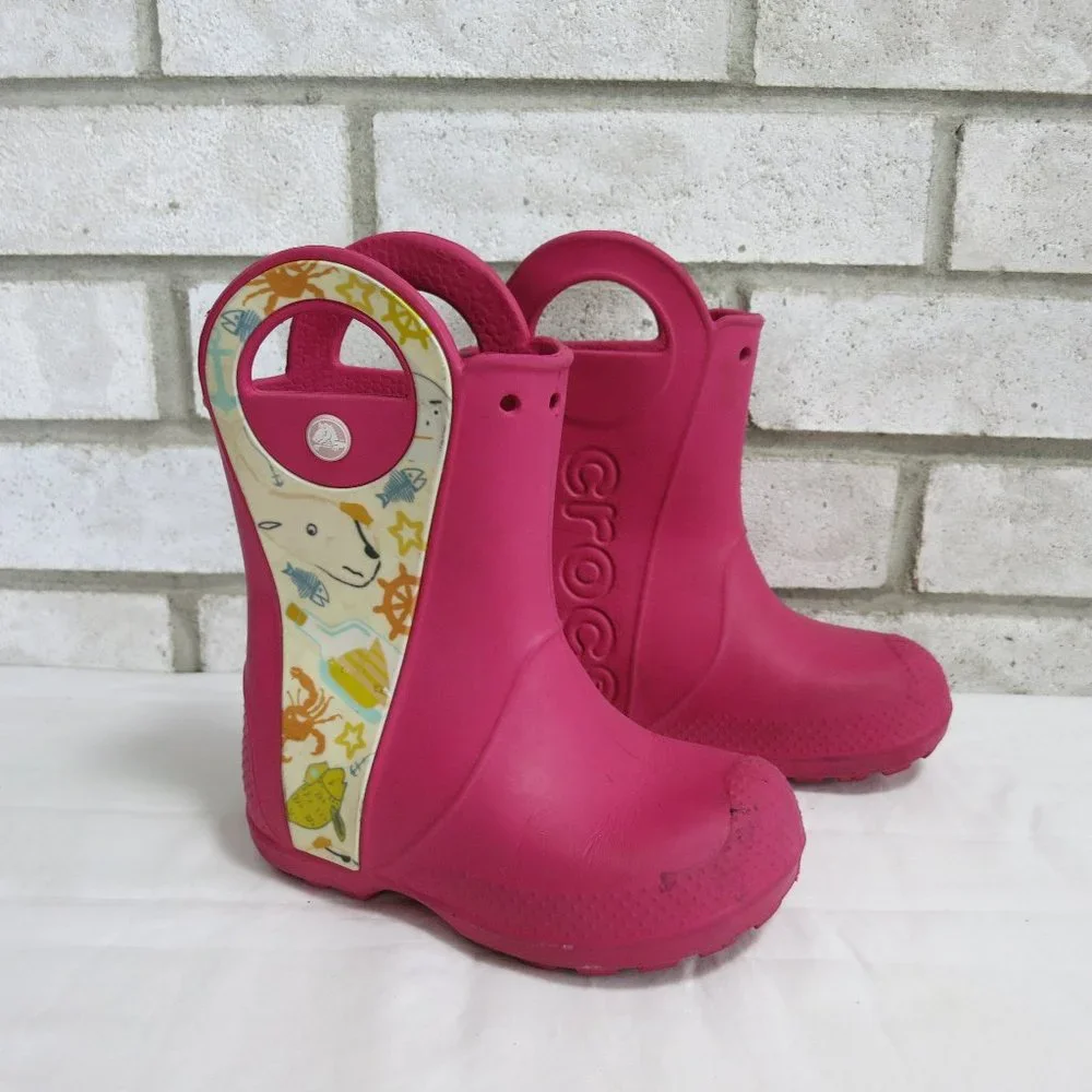 Crocs #2033821 Water Rain Boots Child Shoe Outdoor Footwear Shoes Boots C 11